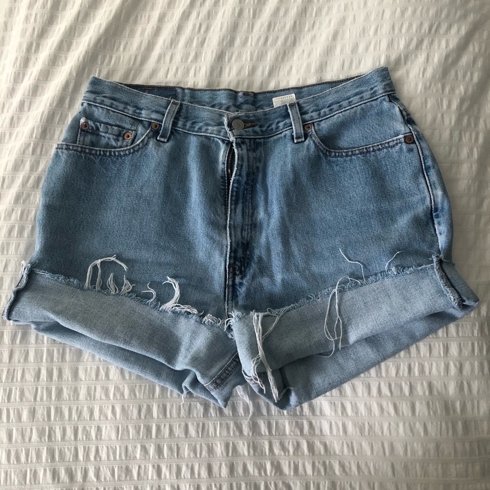 *HANDMADE* Levi Jean Shorts